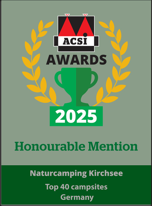 ACSI Awards 2025 – Honourable Mention, Top 40 Campsites Germany